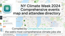 Thumbnail for blog post: New York Climate Week 2025 attendee directory and events calendar/map